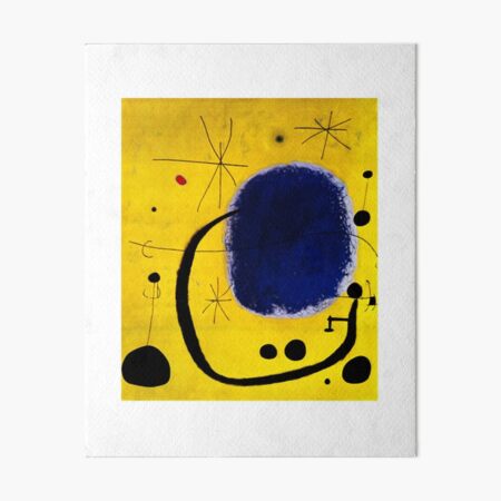Joan Miro Impression rigide