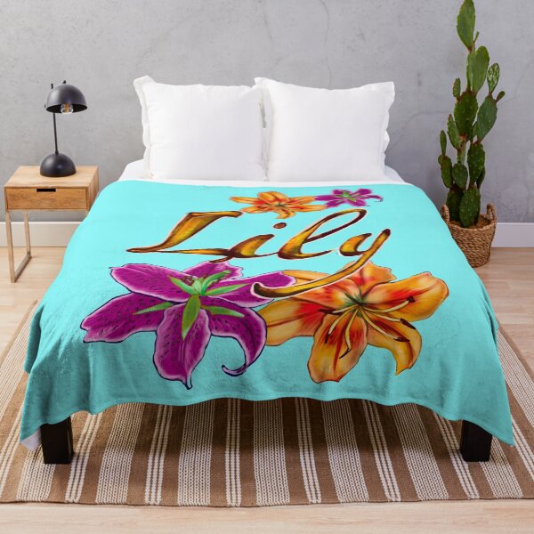 Item preview, Top 10 best personalised gifts 2022 - Lily personalised,personalized name with painted lilies designed and sold by Artonmytee.