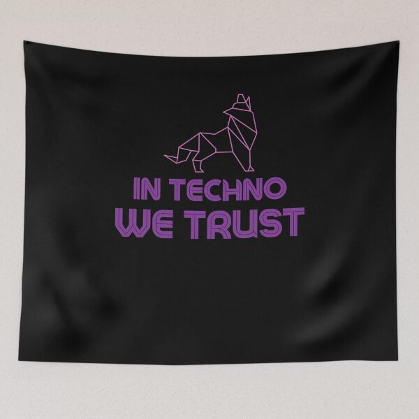 Item preview, In techno we Trust Purple Animal 2 designed and sold by kyds.