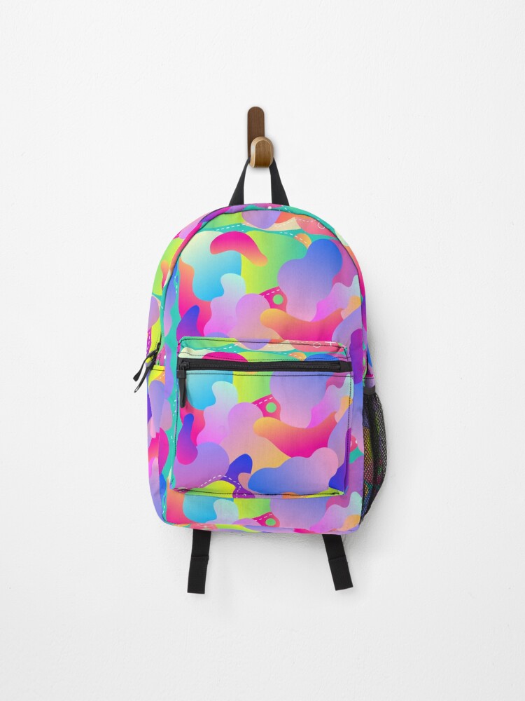 Thumbnail 1 of 3, Backpack, Rainbow Happiness designed and sold by In2Create.