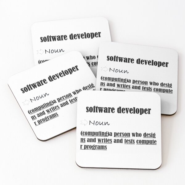 Item preview, FUNNY SOFTWARE DEVELOPER DEFINITION /GIFT/CODER/COMPTUR/BEST DEFINITION/PROGRAMMER designed and sold by Dahani-mo.