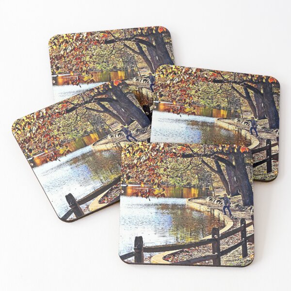 Item preview, Mountainside NJ - Fishing in Echo Lake Park designed and sold by Susan Savad.