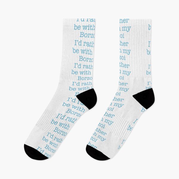 Item preview, I'd rather be with my Borzoi - Pet Dog Lover Animal Gift designed and sold by MikeMacro.