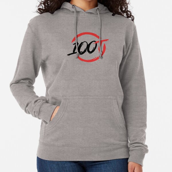 100t white hoodie