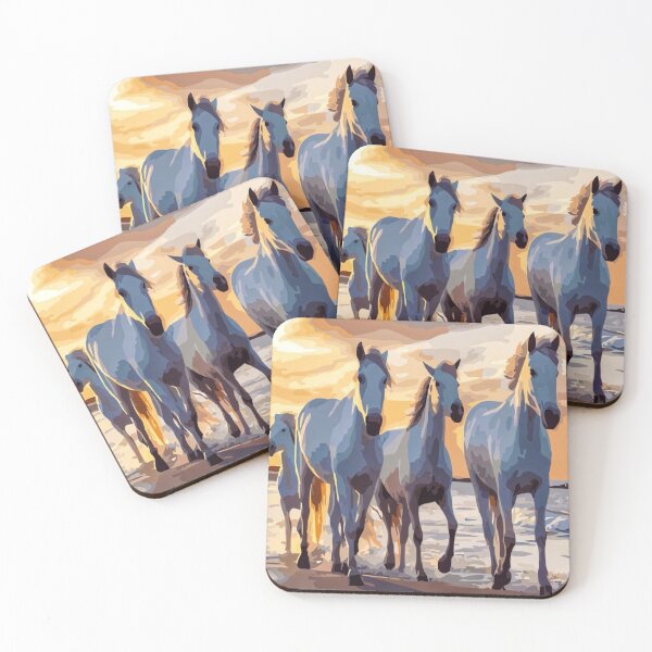 Item preview, Horses At The Beach In oil Painting designed and sold by zoe316.