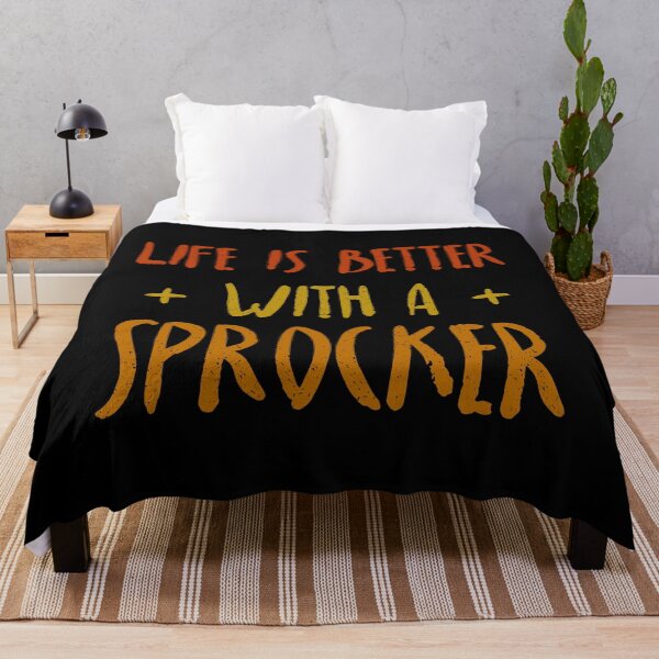 Item preview, Life Is Better With A Sprocker Funny Springer And Cocker Spaniel Dog Quote designed and sold by henrymencia.