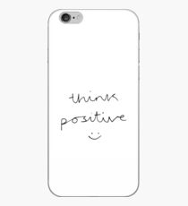 Think Positive (black & white) iPhone Case