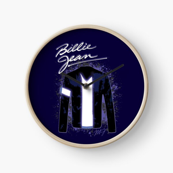 BILLIE JEAN retro live jacket graphic (Michael Jackson - Thriller) Clock