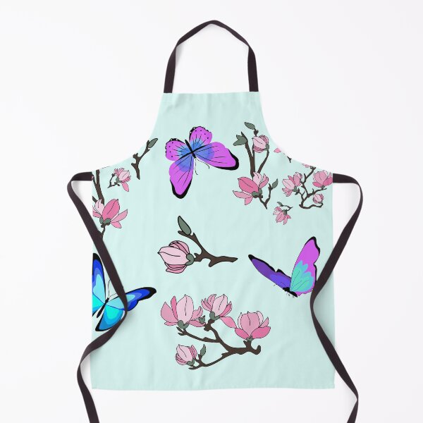 Item preview, Magnolia flowers and butterflies designed and sold by orangerinka.