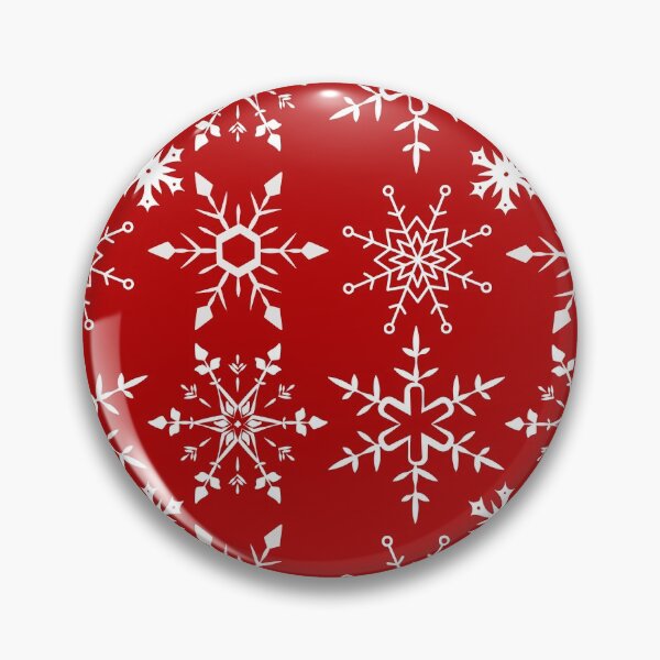 Item preview, Cute Snowflakes on Red Background designed and sold by The Sober Art.