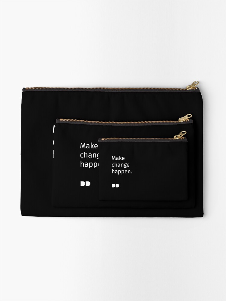 Alternate view of Make Change Happen Zipper Pouch