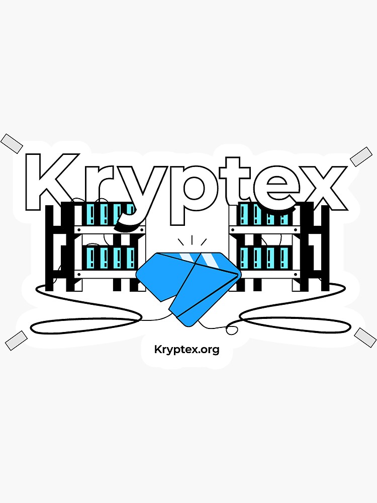 Thumbnail 4 of 4, Sticker, Kryptex Sticker designed and sold by Kryptex-mining.