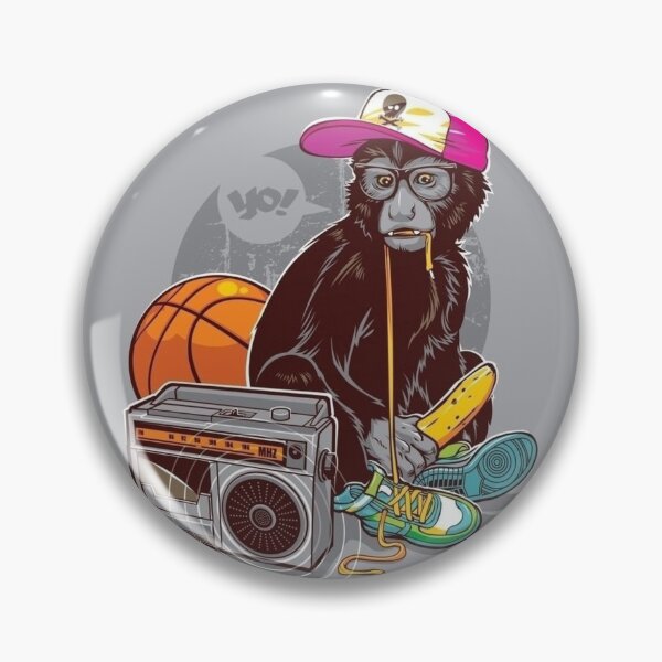 Item preview, rap lover little monkey drawing designed and sold by 42youbest.