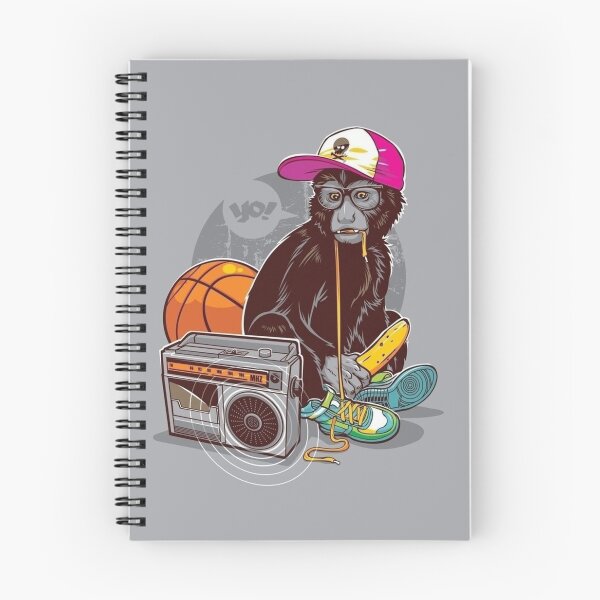 Item preview, rap lover little monkey drawing designed and sold by 42youbest.