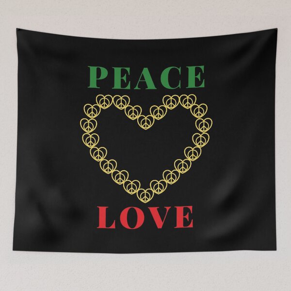 Item preview,  peace and love designed and sold by JokesAndFun.