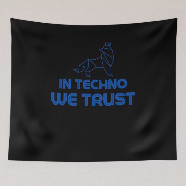 Item preview, In techno we Trust Animal Blue 2 designed and sold by kyds.