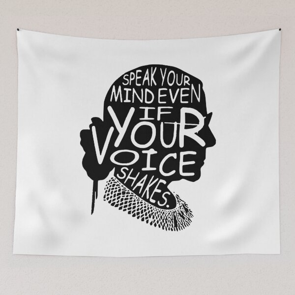 Item preview, Speak Your Mind Even If Your Voice Shakes RBG  designed and sold by maploondesigns.