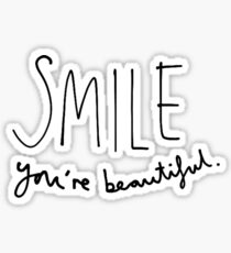 Smile, You're Beautiful Sticker