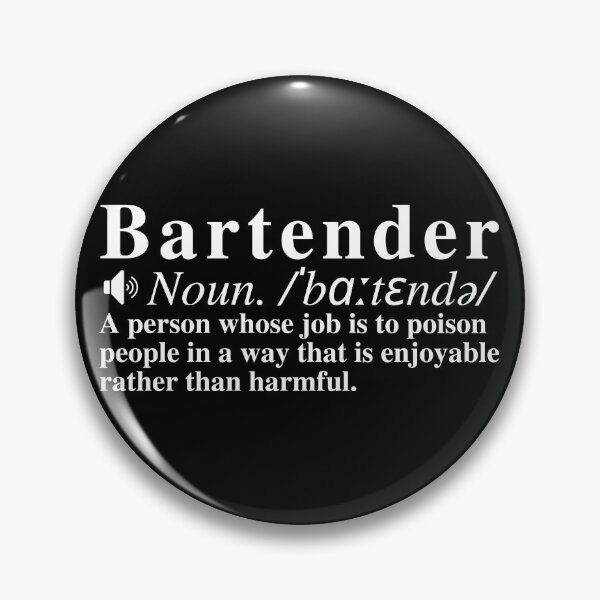 Item preview, Funny Bartender Definition designed and sold by mind-illusions.