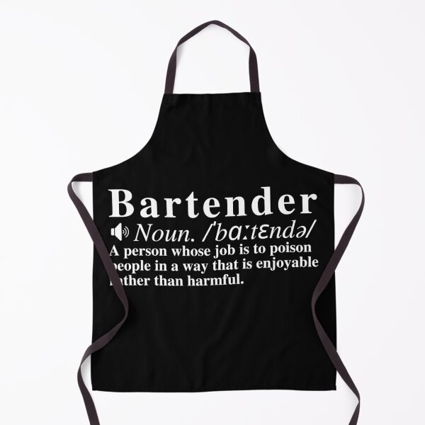 Item preview, Funny Bartender Definition designed and sold by mind-illusions.