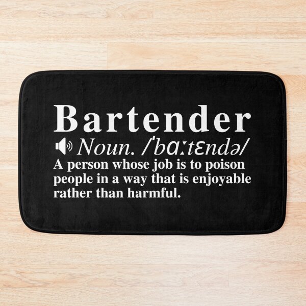 Item preview, Funny Bartender Definition designed and sold by mind-illusions.