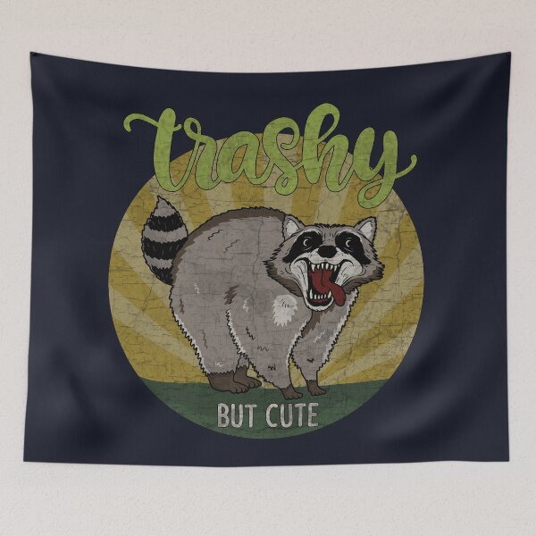 Item preview, Raccoon - Trashy but cute designed and sold by ValentinaHramov.