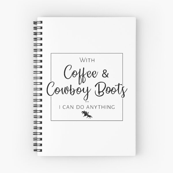 Item preview, COFFEE AND COWBOY BOOTS designed and sold by The Tricky Pony Co..
