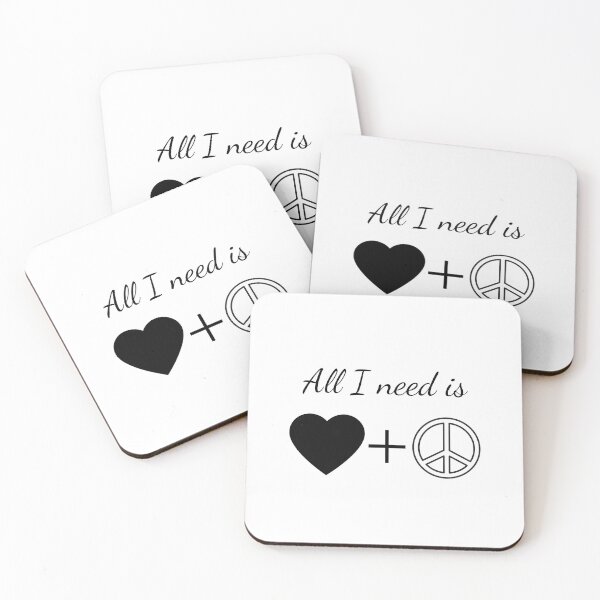 Item preview, peace and love designed and sold by JokesAndFun.