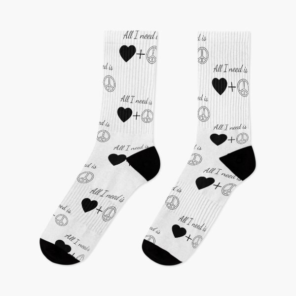 Item preview, peace and love designed and sold by JokesAndFun.