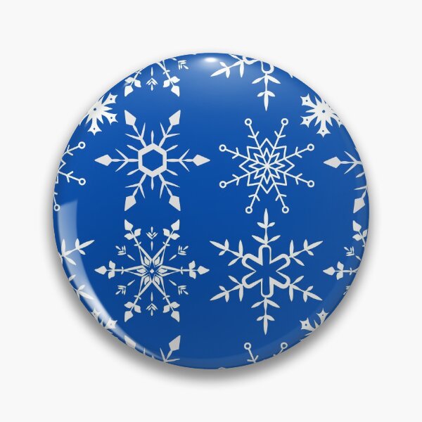 Item preview, Cute Snowflakes on Blue Background designed and sold by The Sober Art.