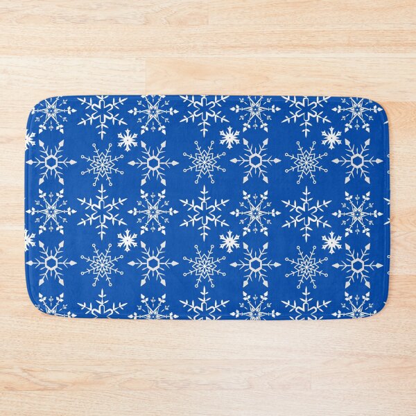 Item preview, Cute Snowflakes on Blue Background designed and sold by The Sober Art.