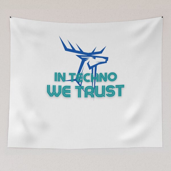 Item preview, In techno we Trust Animal Blue 2 designed and sold by kyds.