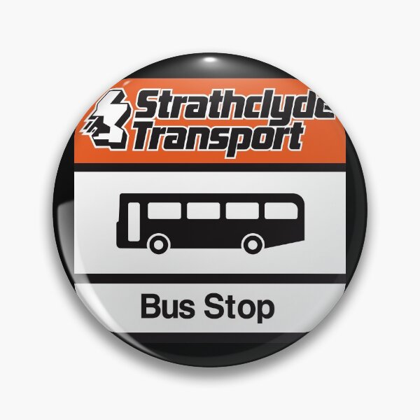 Item preview, Bus Stop Strathclyde Transport, Retro Signage Sign Vintage, 80s, 90s,  designed and sold by BFXIII.