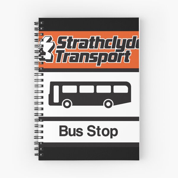 Item preview, Parada de autobús Strathclyde Transport, Retro Signage Sign Vintage, Años 80, Años 90, designed and sold by BFXIII.