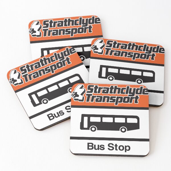 Item preview, Bus Stop Strathclyde Transport, Retro Signage Sign Vintage, 80s, 90s,  designed and sold by BFXIII.
