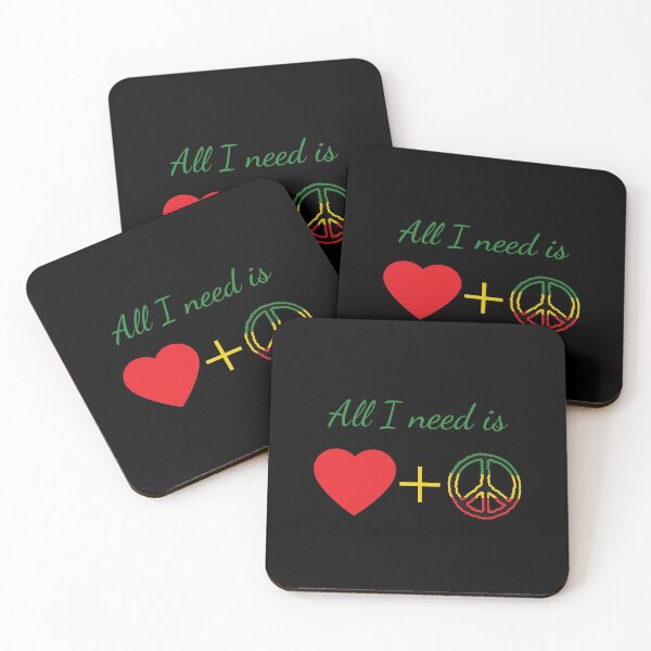 Item preview, peace and love designed and sold by JokesAndFun.