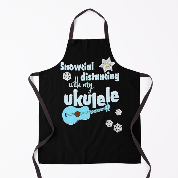 Item preview, Snowcial distancing with my ukulele designed and sold by DeliriousSteve.