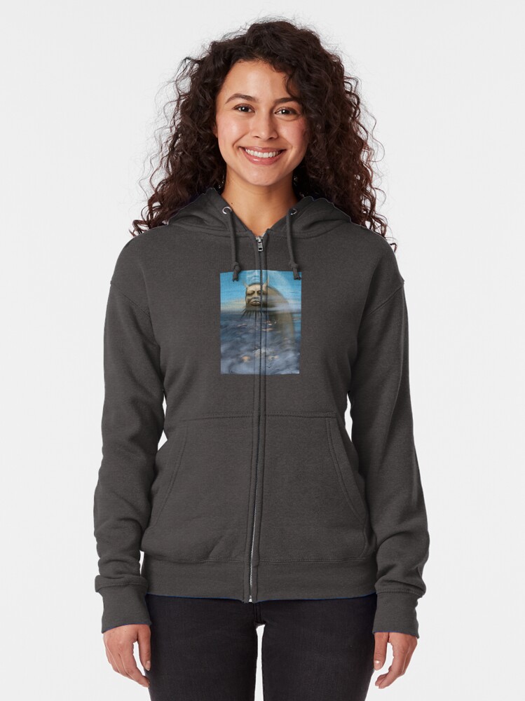 Alternate view of Flying post lockdown Zipped Hoodie
