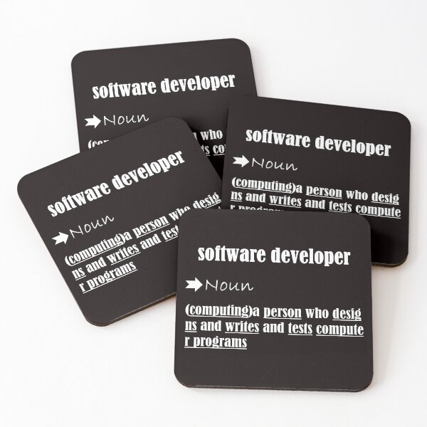 Item preview, SOFTWARE DEVELOPER DEFINITION /GIFT/CODER/COMPTUR/BEST DEFINITION/PROGRAMMER FUNNY t-CHIRT designed and sold by Dahani-mo.