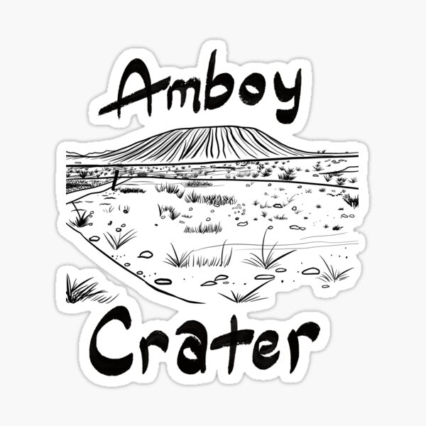 Amboy Crater 4 Sticker