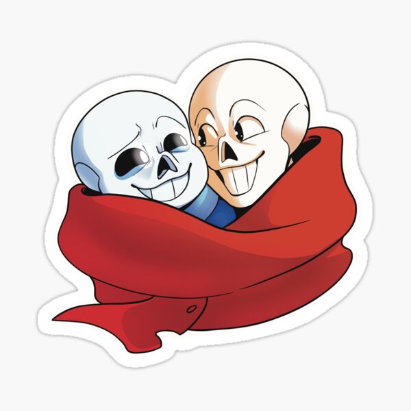 Undertale Sans, Papyrus, and Frisk fullbody stickers — PoetaxArt