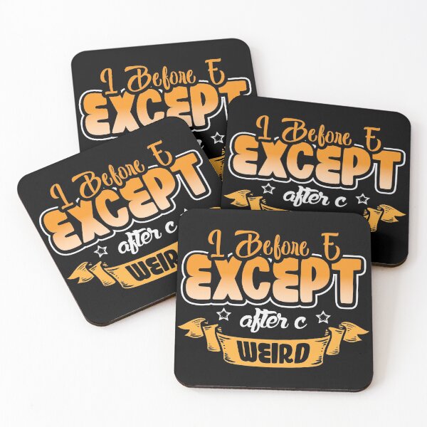 Item preview, I befor E except after c ..weird writing design designed and sold by Grinover.
