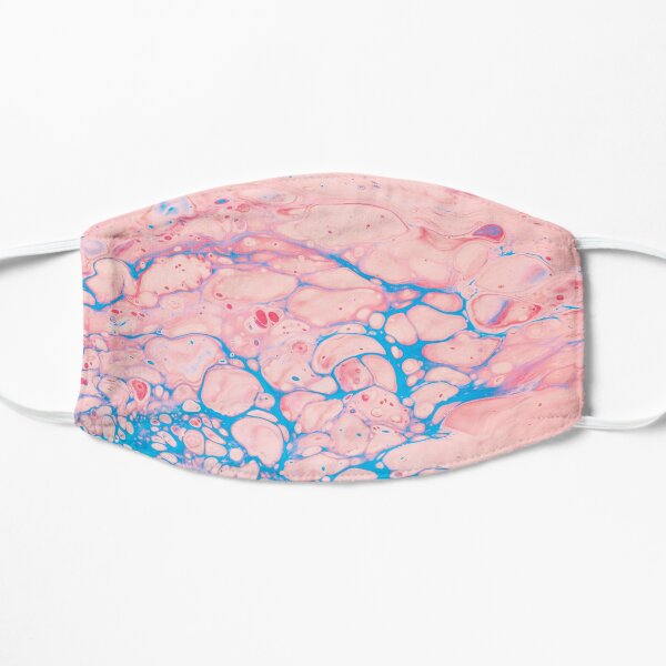 Blue and pink Aesthetic Flat Mask