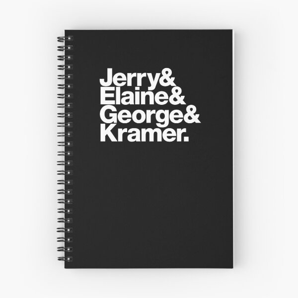 Artikelvorschau, Jerry & Elaine & George & Kramer (weiße Buchstaben) entworfen und verkauft von dudethecreator.