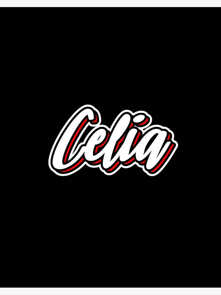 Celia first name - hand lettering design