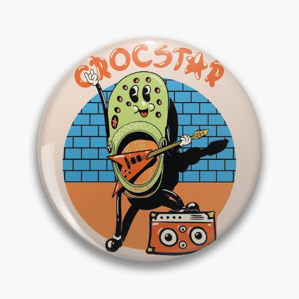 Item preview, Crocstar | Kids Mask | Backpack Design | Rock Crocs Rockin Rocks designed and sold by Any Color Designs.