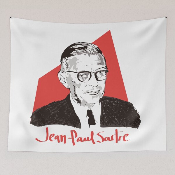Item preview, Portrait of  Jean-Paul Sartre designed and sold by Emi Yañez.
