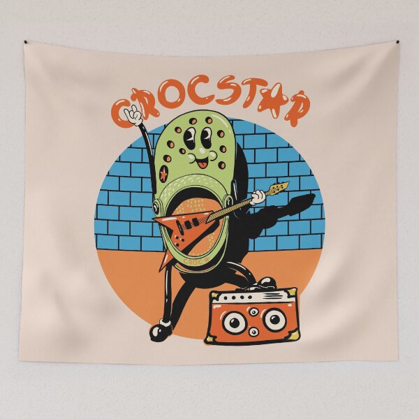 Item preview, Crocstar | Kids Mask | Backpack Design | Rock Crocs Rockin Rocks designed and sold by Any Color Designs.