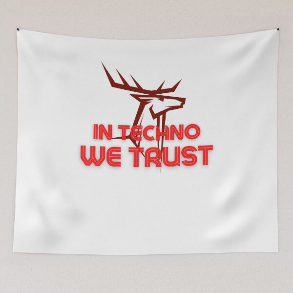 Item preview, In techno we Trust Animal Red designed and sold by kyds.