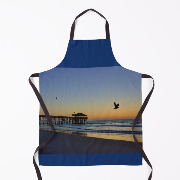 Item preview, Cocoa Beach Pier and Seagulls in Flight at Sunrise, Florida designed and sold by HHLifestyleTrav.